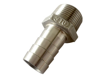 China 316 stainless steel 1-1/2&quot; 200 WOG, npt, bsp, bspt threaded hose nipple supplier