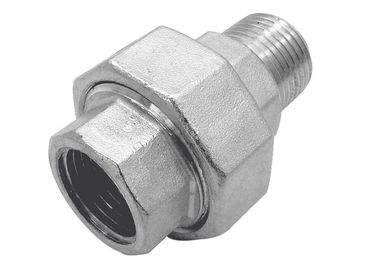 China 1-1/2&quot; inch 316 stainless steel MF npt, bsp, bspt threaded union with astm, jis, ansi standard supplier