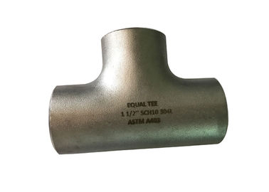 China ASTM 403 1 1/2&quot; 304 Butt Weld Pipe Fitting Equal Tee  ISO9001 2008 supplier