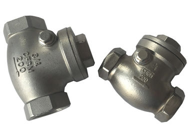 China Screwed SS316 and SS304 Check Valve , Cast Steel Swing Check Valve supplier