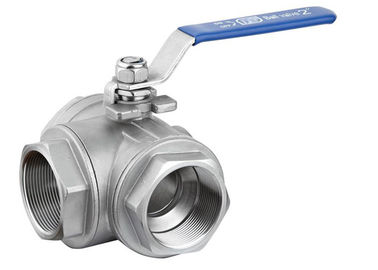 China Female Way Ball Valve 304 And 316 And 316L Stainless Steel DIN / ANSI Standard supplier