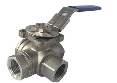 China 4&quot; 3 way ball valve &quot;T&quot; Mold Type And &quot;L&quot; Mold Type 316L Stainless Steel supplier