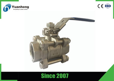 China SS316 BSP Threaded Flow Control Stainless Steel Ball Valve 3PC supplier