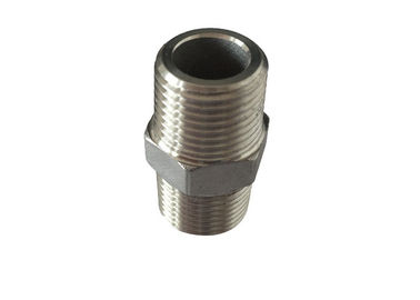China 304 Material Stainless Steel Pipe Fitting Bsp Npt Threaded Certified By Ce Nipple supplier