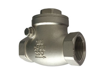 China 1 Inch 200 Psi Stainless Steel Check Valve Npt / Bsp / Bspt Threaded supplier