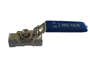 China DN100 Metal Ball Valve , CF8M Female And female threaded ball valve supplier