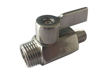 China Reducing ends BSP thread Stainless steel ss304 Mini Ball Valve supplier