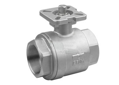 China Stainless Steel Ball Valve , 316 stainless steel ball valve 1000 PSI  with actuator mounting pad supplier