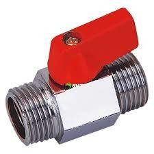 China 2/1,3/4,1 inch Mini Ball Valve Male and Male Red Handle -20℃ ~ 200℃ Working Temperature supplier
