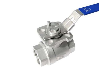China SS304 Stainless Steel 2PC Full Bore Ball Valve with Mounting Pad supplier