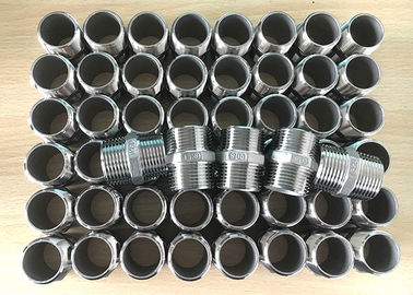 China 1&quot; inch 304, 316 material stainless steel bsp, bspt, npt threaded casting hexagon nipple supplier