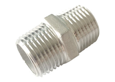 China 1/2&quot; stainless steel 304 BSPT, NPT, BSPP threaded hexagon nipple supplier