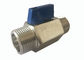 Mini Ball Valve Chrome Plated Pn63 Male Thread Stainless Steel Material supplier