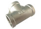 800 PSI Equal Tee BSP / BSPT threaded 1/2&quot; inch 304 Stainless Steel supplier