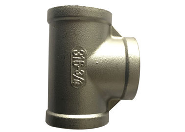 Stainless Steel Pipe Fitting  Tee with 1.4408 BSP Threaded from 1/2 Inch to 4  Inch supplier