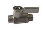 Micro Ball Valve Stainless Steel BSP Male Thread Reducing Port 1000PSI Pressure supplier