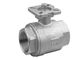 Stainless Steel Ball Valve , 316 stainless steel ball valve 1000 PSI  with actuator mounting pad supplier