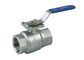 SS304 Stainless Steel 2PC Full Bore Ball Valve with Mounting Pad supplier