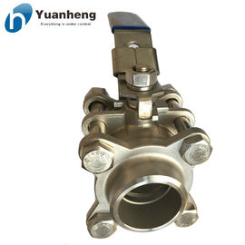 Butt Weld End 1000PSI 3PC Ball Valve Stainless Steel 316 Material supplier