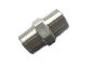 1&quot; inch 304, 316 material stainless steel bsp, bspt, npt threaded casting hexagon nipple supplier