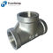 Stainless Steel Pipe Fitting  Tee with 1.4408 BSP Threaded from 1/2 Inch to 4  Inch supplier