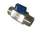 1000 WOG Mini Ball Valve Npt / Bsp Threaded 304, 316 stainless steel Blue / Red Handle Color supplier