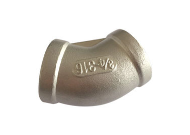 150 LB  Stainless Steel Pipe Fitting Thread Connection 45 Degree Elbow supplier