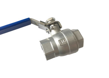 1/2“ Full Welded Ball Valve , Socket Weld Ball Valve Blue / Red Handle Color supplier